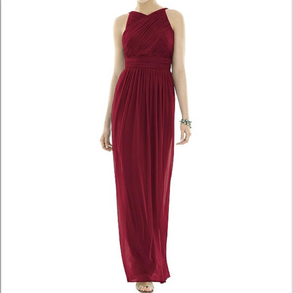Burgundy Dessy Bridesmaid Dress D692